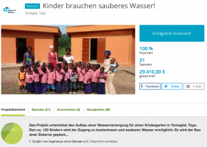 True Fabrics Spendenprojekt in Togo