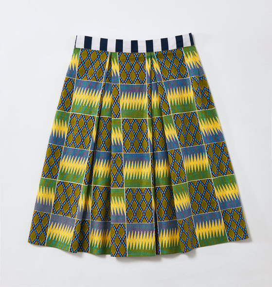 Syning mønster plisseret nederdel