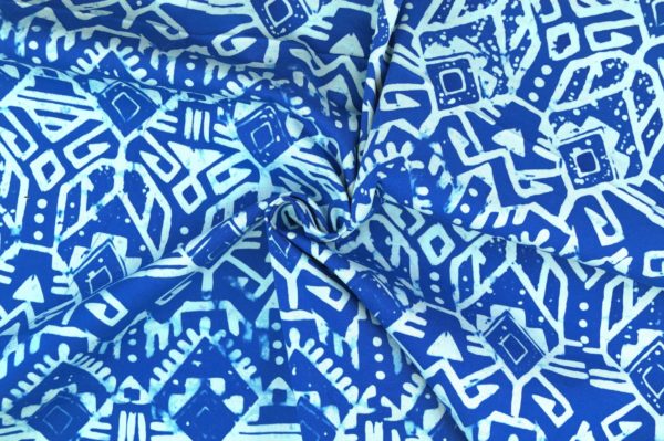 Batik fabric blue