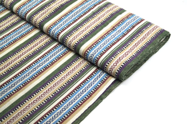 Nepal ethno weave pattern cotton fabric by the meter