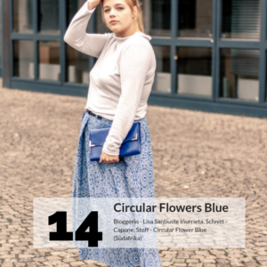 Bloggers 14 Circular Flowers Blue