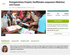 True Fabrics Spendenprojekt in Togo