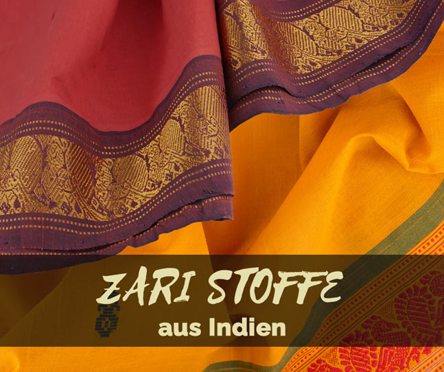 Zari Stoffe aus Indien